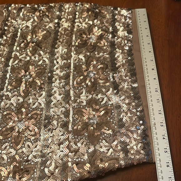 NWT CHELSEA & VIOLET ICE PRINCESS Elegant Sequin Embellished MINI Skirt LARGE - Picture 6 of 9